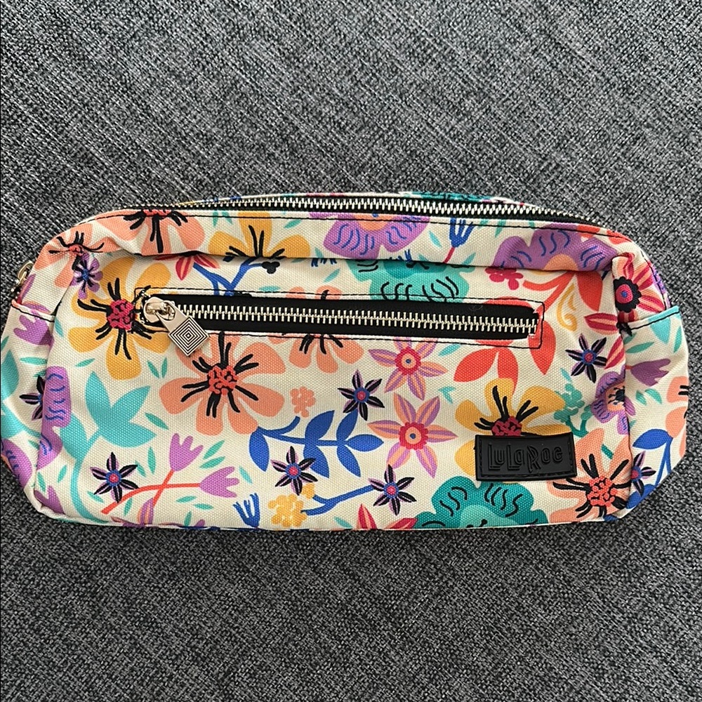 LuLaRoe Colorful Floral Pouch
